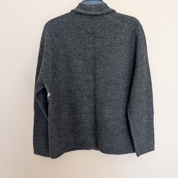 Cherokee wool full zip front jacket snowflake fair isle Medium EUC - Picture 4 of 9